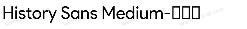History Sans Medium字体转换